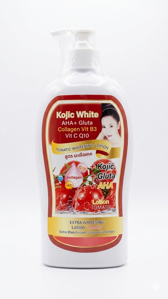 Lotion Éclaircissante Intense Kojic White – Extra Blanchissant à la Tomate & Collagen – 500ml