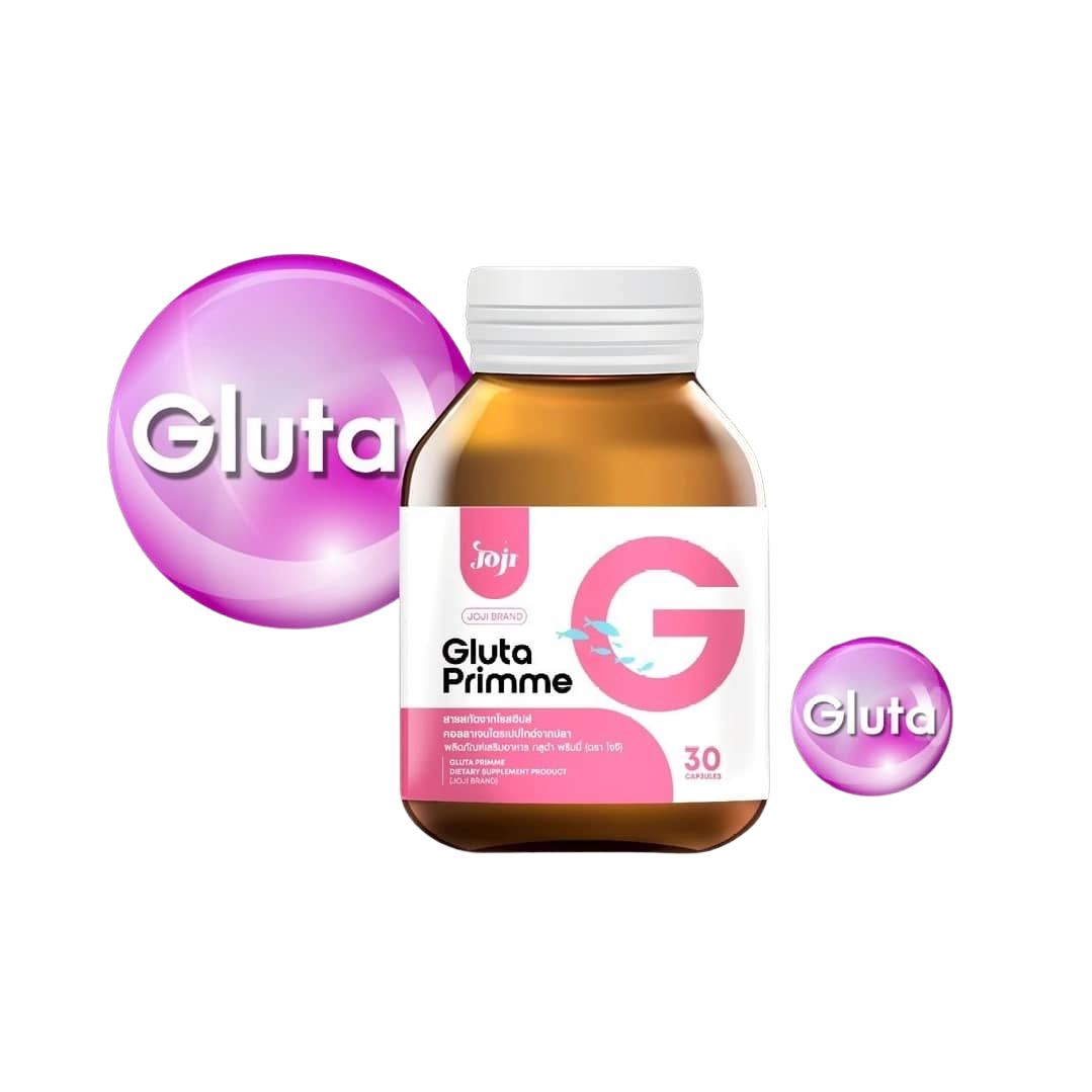 Compléments Alimentaires Joji Gluta Primme – Éclat Intensif & Peau Parfaite – Glutathion & Collagène Marin – 30 Gélules