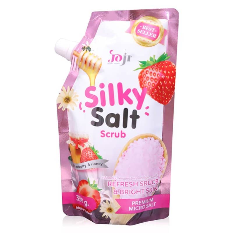 Gommage Corporel Joji Silky Salt Scrub – Refresh & Bright Skin – Fraise & Miel – 350g