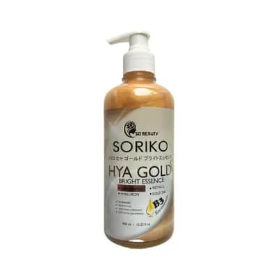 Essence Corporelle Soriko Hya Gold Bright – Éclat Royal au Rétinol, Or 24K & Acide Hyaluronique – 450ml