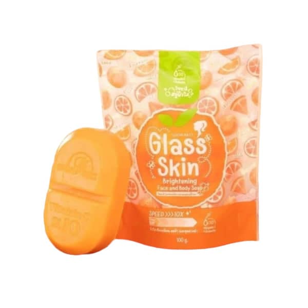 Savon Glass Skin Brightening Face and Body Soap – Éclat Cristal & Effet Lissant – Vitamine C & E – 100g